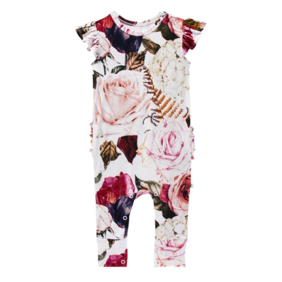 🎀 New Posh Peanut Ruffle Bum Romper 🎀 - Picture 1 of 2